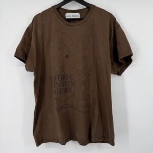 Henry Johnson Suffering Is Inherent To Desire Graphic Tee Brown Mens XL